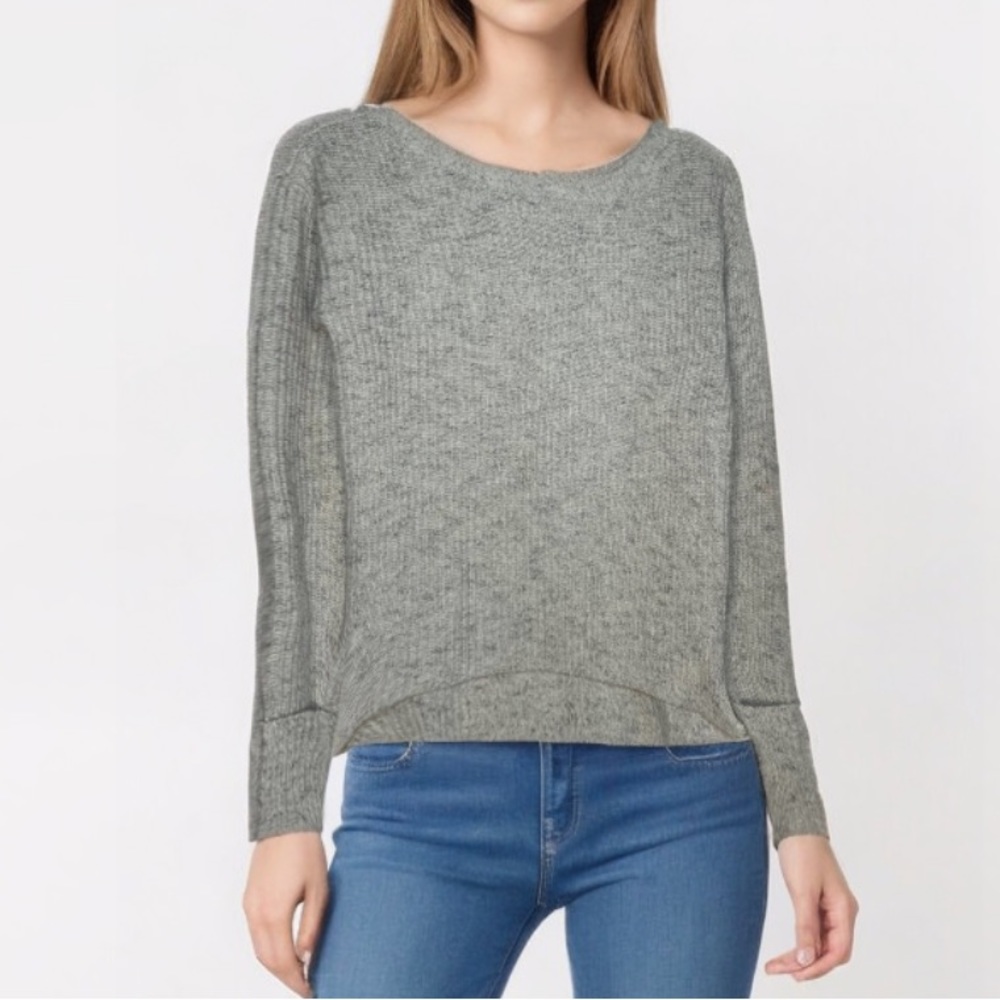 Ann Taylor Fall Knit Sweater Pull Over Long Sleeves Casual Extra Gray‎ Small